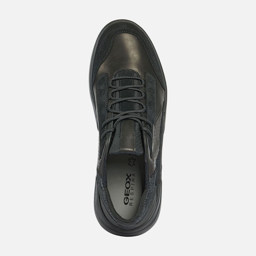 Tenis Geox Homem Pretas - Smoother - YAMIU8306